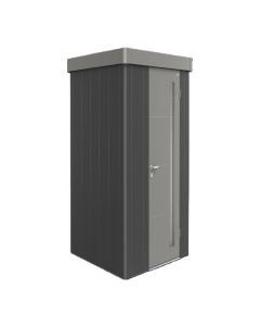 Biohort Neo 1 A* dunkelgrau-metallic; Standardtüre und Dach quarzgrau-metallic; 1,80 x 1,80 m 85005