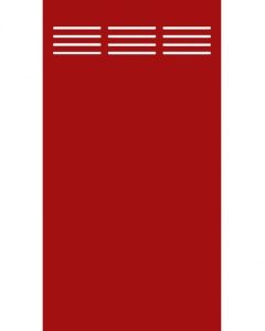Sichtschutzzaun System Board rot Slot Design 120 x 180 cm 2736 
