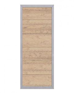 Sichtschutzzaun Design WPC ALU sand (90 x 180 cm) 2441