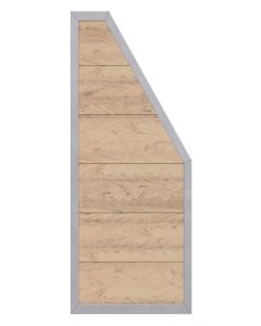 Sichtschutzzaun Design WPC ALU sand (90 x 180 auf 90 cm) 2446
