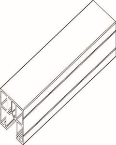 Osmo Alu-Fence Forsdal Abschlussprofil 190 x 5 x 4 cm Aluminium, Anthrazit