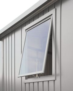Fensterelement Gerätehaus Europa silber-metallic