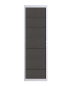 Osmo Multi Fence Elegance B Tor 89 x 178 cm; Hellgrau; Rahmen Aluminium Anthrazit