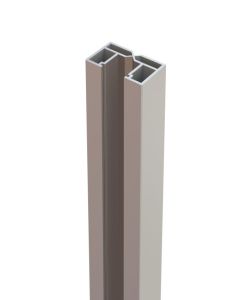 Osmo Wandanschlusspfosten Aluminium, Grau 200 cm 