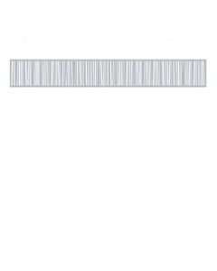 SYSTEM Dekorprofil Linea silber flach 178 x15 cm 3298