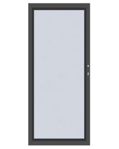 System Glas Tor matt 4460, DIN rechts H:180cm, Anthrazitrahmen, Sonderbreite