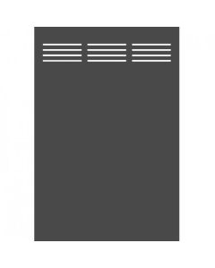 Sichtschutzzaun System Board schiefer Slot Design 120 x 180 cm 2730