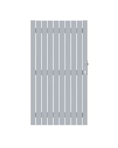Sichtschutzzaun Squadra Alu Tor DIN Rechts lichtgrau 98 x 180 cm 2555