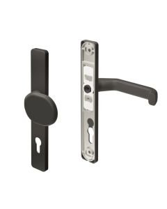 Wecksel-Drückergarnitur Anthrazit, pulverbeschichtet Klinke/Knauf