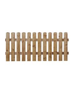 Scheerer Vorgartenzaun Friesen gerade KD+ braun 200 x 60 cm 