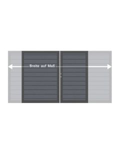 Traumgarten System NEO PLATINUM Doppeltor auf Maß bis 360 x 180 cm