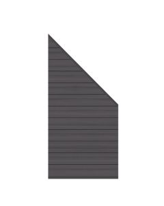 Sichtschutz SYSTEM WPC PLATINUM Zaun-Anschluss-Set anthrazit 3701