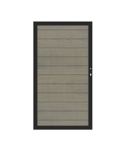 SYSTEM WPC PLATINUM taupe-grau Tor 98 x 180 cm