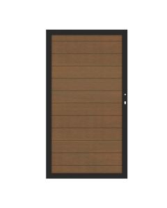 SYSTEM WPC PLATINUM teak-braun Tor 98 x 180 cm