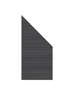 Sichtschutz SYSTEM WPC PLATINUM XL Zaun-Anschluss-Set anthrazit 3706