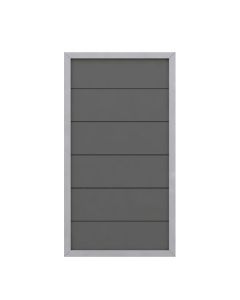 Sichtschutzzaun Design WPC ALU anthrazit (90 x 180 cm) 2221