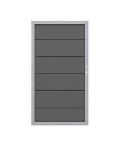 Tor Design WPC anthrazit (auf Maßbreite x 180 cm) Sondermaß 4375 DIN links