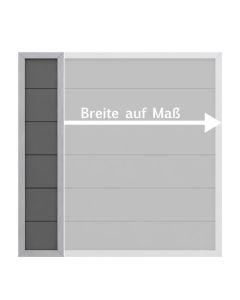 Sichtschutzzaun Design WPC ALU anthrazit (H 180 cm, auf Maßbreite) Sondermaß 2290 