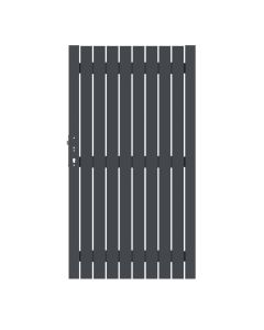 Sichtschutzzaun Squadra Alu Tor DIN Links anthrazit 98 x 180 cm 2552