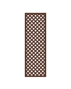 Sichtschutzzaun LONGLIFE RIVA Diagonalgitter nussbaum 60 x 180 cm 4563