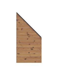 SYSTEM Rhombus Thermo-Holz Zaun-Anschluss-Set 91 x 184 auf 94