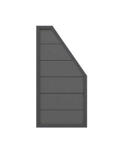 DESIGN WPC anthrazit Anschluss 90 x 180 auf 90