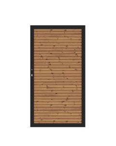 SYSTEM NEO Thermo-Holz Tor Anthrazit-Rahmen 98 x 180 cm
