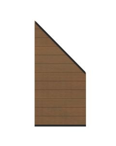 Sichtschutz SYSTEM WPC PLATINUM Zaun-Anschluss-Set teak-braun 3676