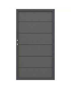 DESIGN WPC Alu Tor anthrazit 98 x 180