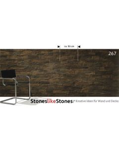 Stones like Stone Steinpaneele Lascas marron 267