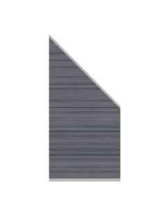 SYSTEM WPC Platinum XL Grau Zaun-Anschluss-Set 89 x 183 auf 93 cm 2828