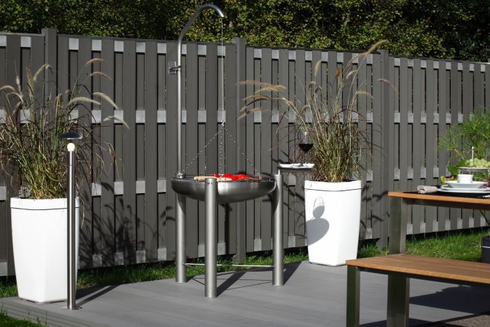 Jumbo WPC anthrazit Aluminium von Brügmann Traumgarten